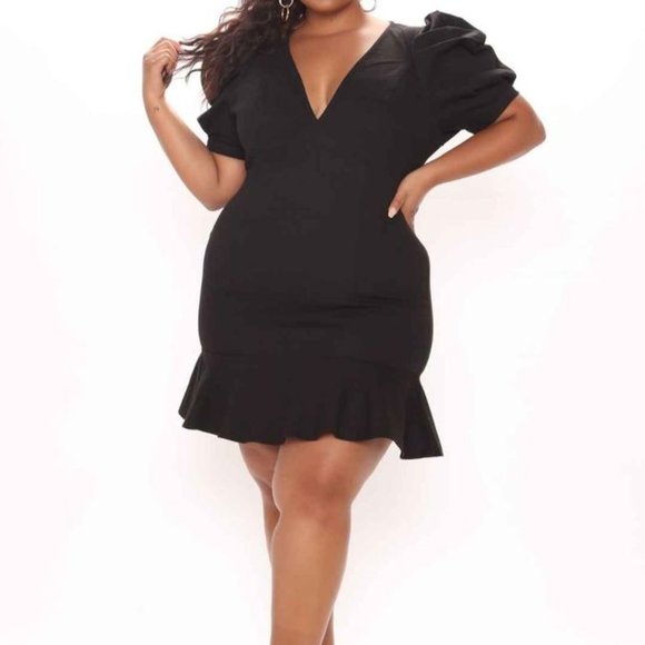 Black Denim Dress 3X - Picture 3 of 3